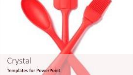  Presentation with kitchen utensils - Colorful PPT layouts enhanced with kitchen-utensils-kitchen-tools backdrop and a lemonade colored foreground