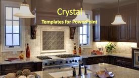  Presentation with granite - Colorful presentation theme enhanced with kitchen with granite counter tops backdrop and a  colored foreground