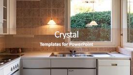  Presentation with kitchen - PPT layouts enhanced with kitchen with window detail counter background and a  colored foreground