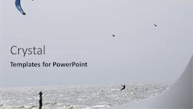  Presentation with kite - Audience pleasing PPT theme consisting of  backdrop and a  colored foreground