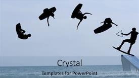  Presentation with kite - Amazing PPT theme having kite jumper backdrop and a light blue colored foreground