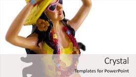  Presentation with hawaiian - Theme consisting of kitsch novelty hawaiian hula dashboard background and a lemonade colored foreground