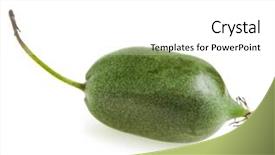  Presentation with kiwi fruit - Cool new presentation theme with kiwi-fruit-isolated-on-white backdrop and a white colored foreground
