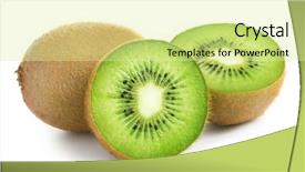  Presentation with kiwi fruit - Amazing slide deck having road trip travel and people backdrop and a light gray colored foreground