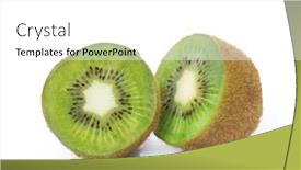  Presentation with kiwi - Presentation theme featuring kiwi-on-white-background background and a white colored foreground