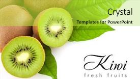  Presentation with kiwi - Slides having kiwi background and a yellow colored foreground