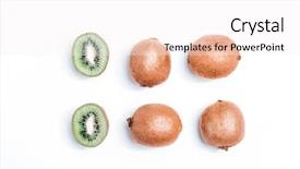  Presentation with kiwi fruit - Presentation enhanced with kiwis - seamless pattern with kiwi kiwi background and a sky blue colored foreground