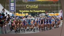  Presentation with tour - Presentation theme enhanced with kl-malaysia-15-february-cyclists background and a tawny brown colored foreground