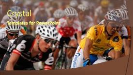  Presentation with february - Presentation theme having kl-malaysia-15-february-cyclists background and a violet colored foreground