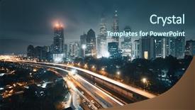  Presentation with kuala lumpur - Cool new theme with kl tower - kuala lumpur city at night backdrop and a ocean colored foreground