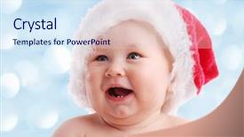  Presentation with child brain baby brain - Beautiful presentation theme featuring klaus - baby in a christmas hat backdrop and a  colored foreground