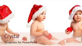  Presentation with preterm baby - PPT layouts featuring klaus - baby santa 10 background and a lemonade colored foreground