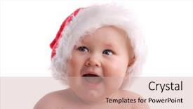  Presentation with child respiratory system - Colorful presentation theme enhanced with klaus - child in a christmas cap backdrop and a  colored foreground