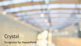  Presentation with mall - PPT theme with klcc - bokeh view of shopping mall background and a lemonade colored foreground