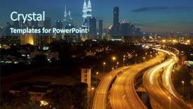 Presentation with kuala lumpur malaysia skyline - Slides featuring klcc - capital of malaysia kuala lumpur background and a  colored foreground