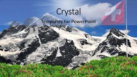  Presentation with japan beautiful landscape mountain fuji - Slides featuring klein matterhorn with swiss flag background and a light blue colored foreground