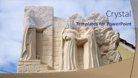  Presentation with blessed - Colorful PPT theme enhanced with klenovnik-croatia-october-08-visitation backdrop and a sky blue colored foreground