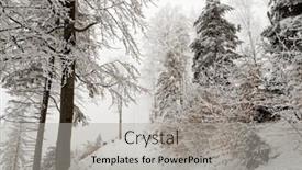  Presentation with serene - Presentation theme consisting of klimczok-in-beskid-mountains background and a light gray colored foreground