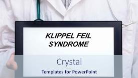  Presentation with disease - PPT layouts consisting of klippel-feil-syndrome-doctor background and a sky blue colored foreground