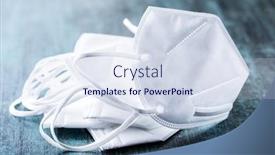  Presentation with kn95 - Amazing presentation theme having kn95-face-mask-ffp2-mask backdrop and a sky blue colored foreground