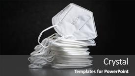  Presentation with kn95 - Slide set consisting of kn95-face-mask-ffp2-mask background and a dark gray colored foreground