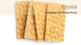  Presentation with sesame seed - Presentation featuring knackebrot-wholegrain-crispbread-with-sesame background and a blonde colored foreground