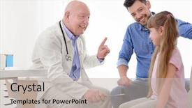  Presentation with reflex - Colorful PPT layouts enhanced with knee reflex - little girl with father backdrop and a mint green colored foreground