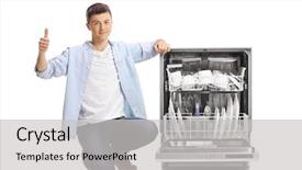  Presentation with next - Amazing slides having kneeling next to a load backdrop and a light gray colored foreground