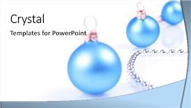  Presentation with christmas borders ornament border - PPT theme with knick - christmas ornaments and garland background and a white colored foreground