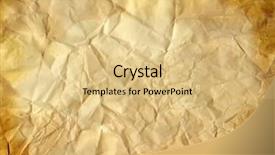  Presentation with old crumpled paper - Theme with knick - old crumpled paper background and a lemonade colored foreground