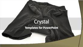  Presentation with cycling - Slide set enhanced with knick - pair of cycling shorts background and a dark gray colored foreground