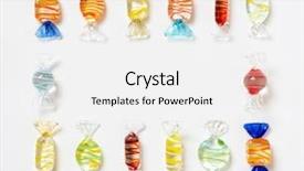  Presentation with candy - Presentation theme consisting of knick - striped glass candy frame background and a white colored foreground
