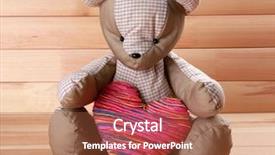  Presentation with teddy bear - Audience pleasing theme consisting of knick - teddy bear with red heart backdrop and a  colored foreground