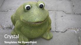  Presentation with frog - Cool new theme with knick - terracotta frog backdrop and a  colored foreground