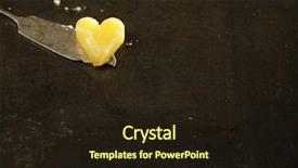  Presentation with shape heart - Cool new PPT layouts with knife and dark metal backdrop backdrop and a wine colored foreground