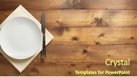  Presentation with napkin - PPT layouts having knife and fork on napkin background and a red colored foreground