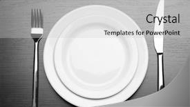 Presentation with knife stand - Amazing presentation having knife color plate and fork backdrop and a light gray colored foreground