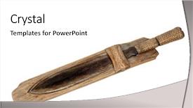  Presentation with philippine history - Amazing presentation theme having knife from philippines isolated backdrop and a white colored foreground