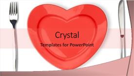  Presentation with smart watch red heart - Amazing PPT layouts having knife red plate in heart backdrop and a red colored foreground