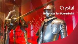  Presentation with knight - Colorful PPT layouts enhanced with knight in muiderslot castle near amsterdam - netherlands - architecture background backdrop and a tawny brown colored foreground