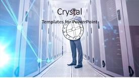  Presentation with futuristic - Presentation theme consisting of knight shining armor - futuristic black background against data background and a light blue colored foreground