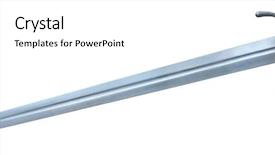  Presentation with weapon - Slide deck enhanced with knighthood - old sword medieval weapon blade background and a  colored foreground