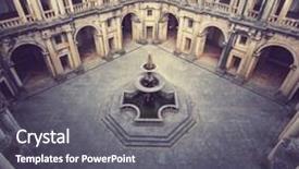  Presentation with knights - Amazing presentation theme having knights of the templar castle backdrop and a  colored foreground