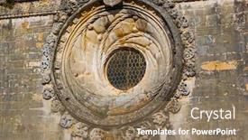  Presentation with knights - Presentation theme having knights-of-the-templar-convents background and a coral colored foreground