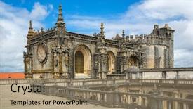  Presentation with knights - Theme consisting of knights of the templar convents background and a  colored foreground