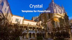  Presentation with knights - Colorful PPT layouts enhanced with knights of the templar convents backdrop and a cobalt blue colored foreground