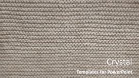  Presentation with brown - Audience pleasing PPT theme consisting of knit-texture-of-undyed-natural backdrop and a gray colored foreground