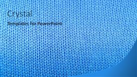 Presentation with textile - Presentation consisting of knitted-textile-close-up-background background and a light blue colored foreground