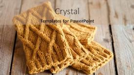  Presentation with yellow - Colorful presentation enhanced with knitted-yellow-leg-warmers backdrop and a coral colored foreground