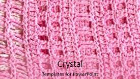  Presentation with patterns - Beautiful presentation theme featuring knitting patterns handmade backdrop and a coral colored foreground